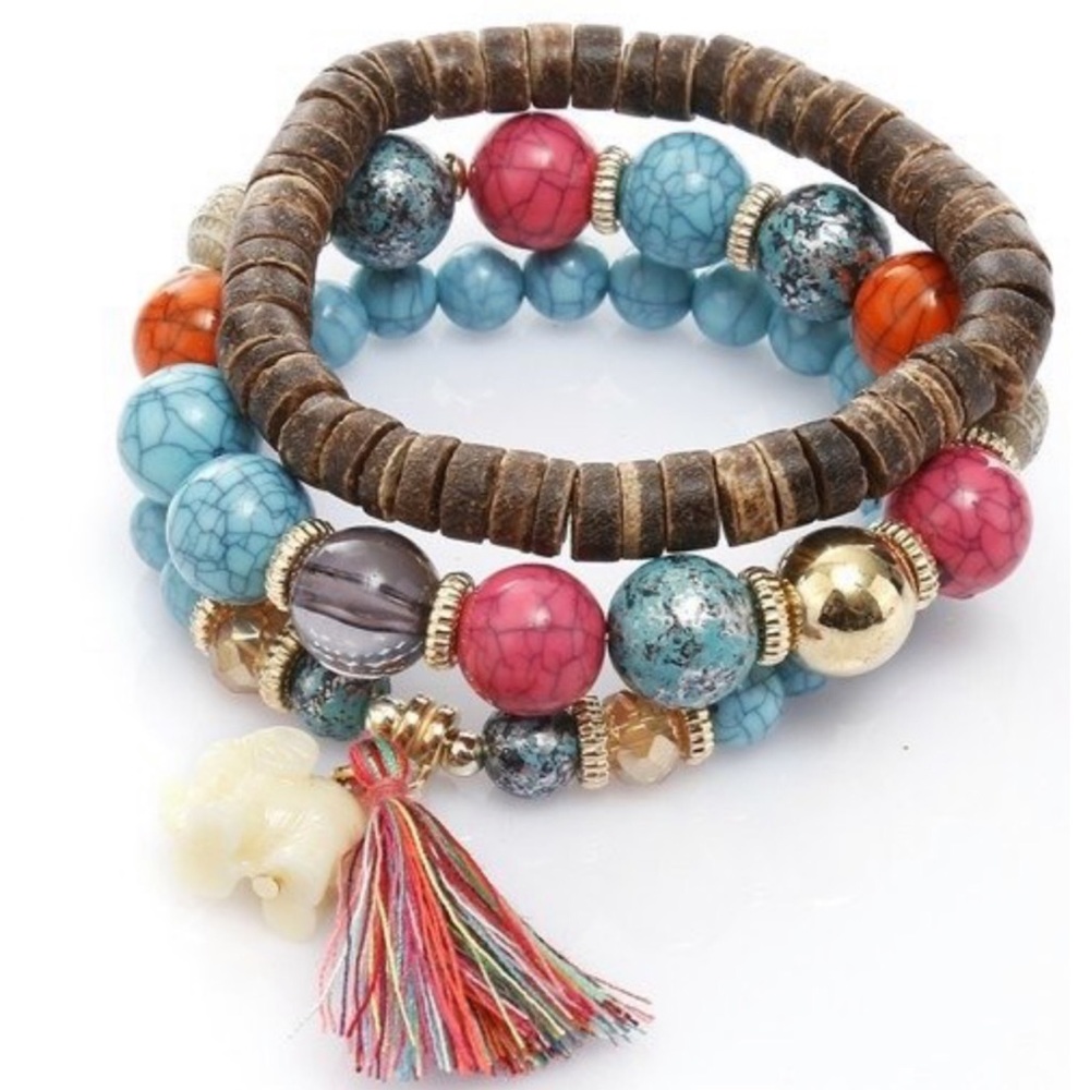 NWT Boho MultiColored Bracelet Set